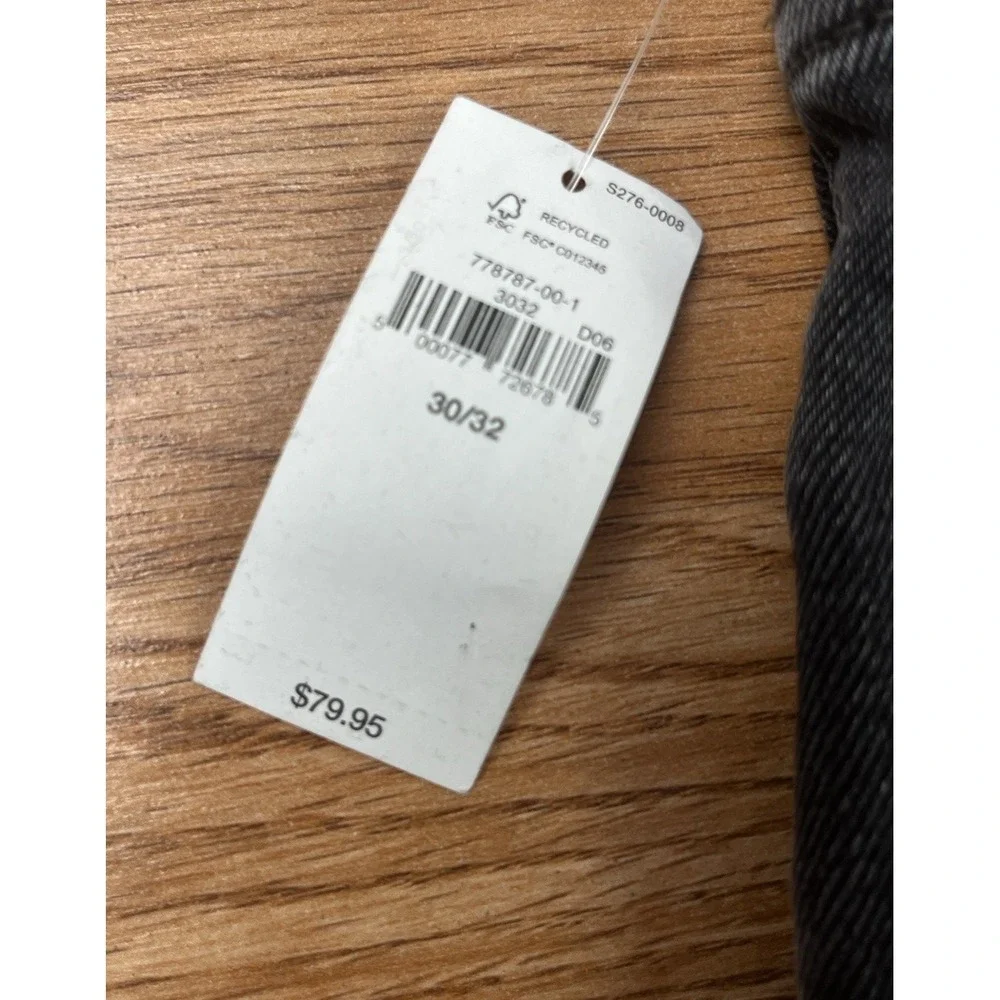 Gap 365Temp Straight Leg Performance Men's Jeans in Black 30 x 32 NEW